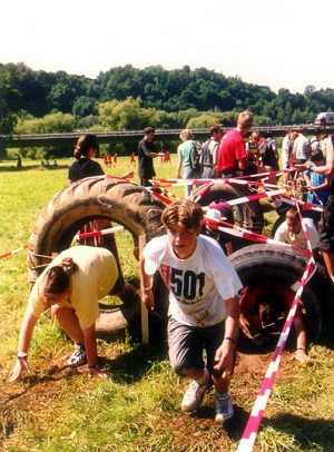 The obstacle course at TeenStreet